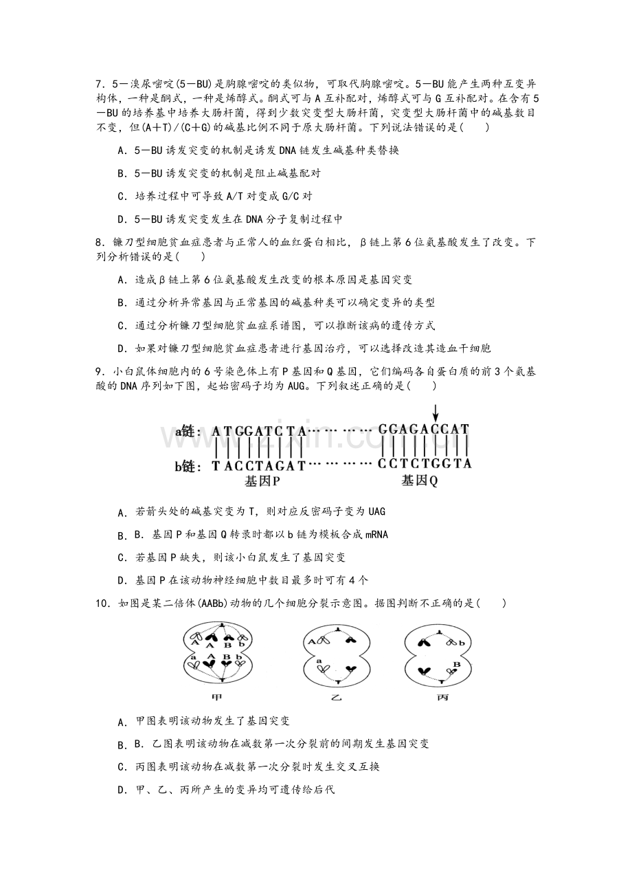 第5章-基因突变及其他变异.doc_第3页