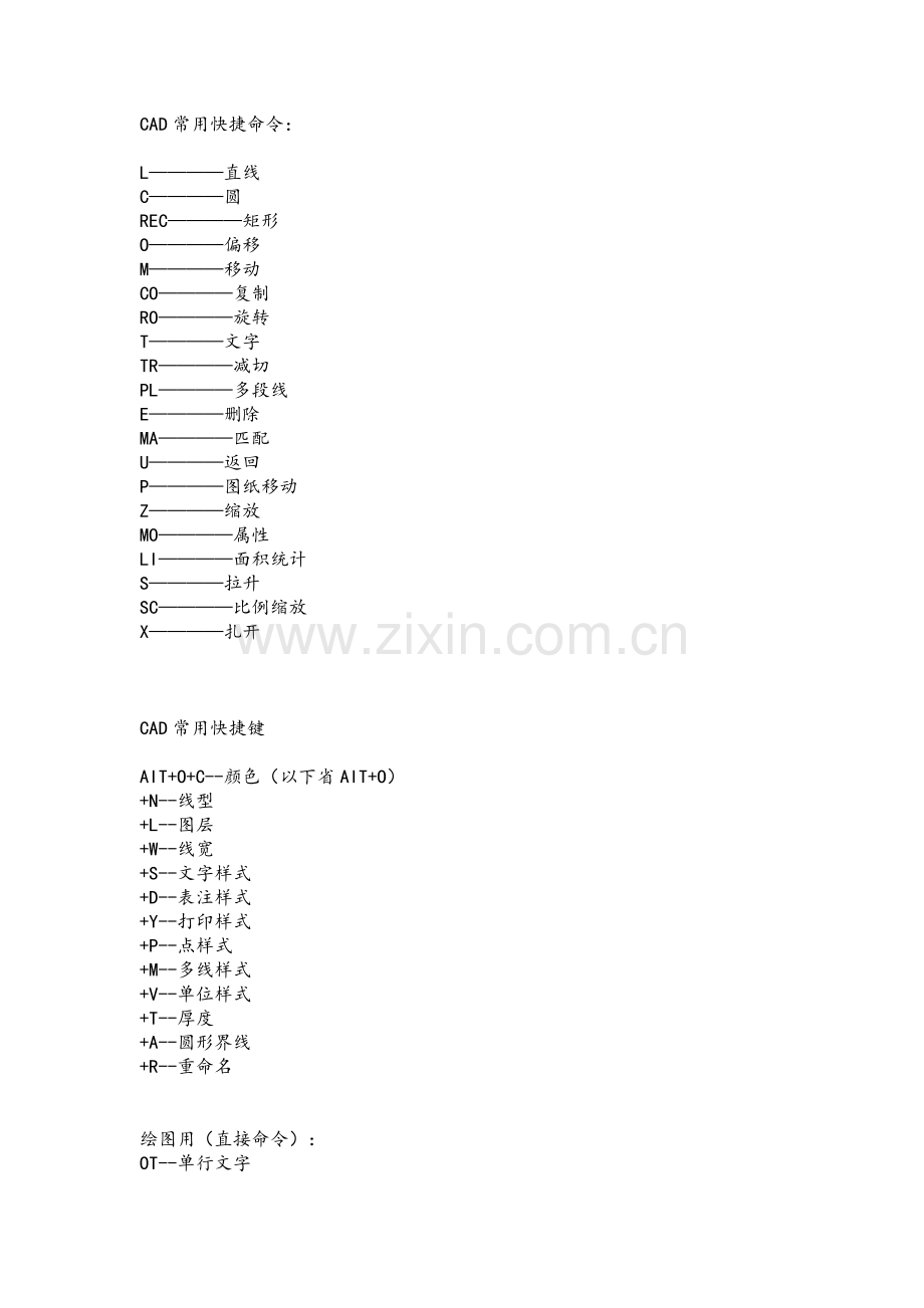 CAD2007快捷键大全.doc_第1页