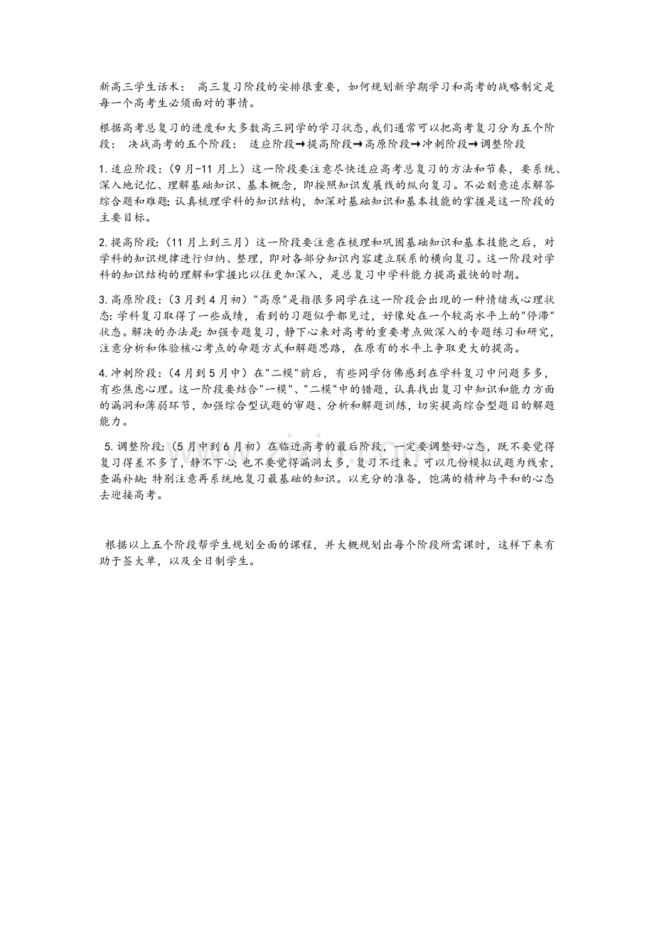 新高三学生话术.doc_第1页