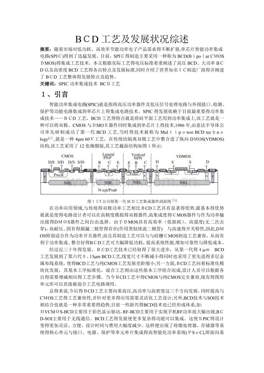 BCD工艺综述.doc_第1页