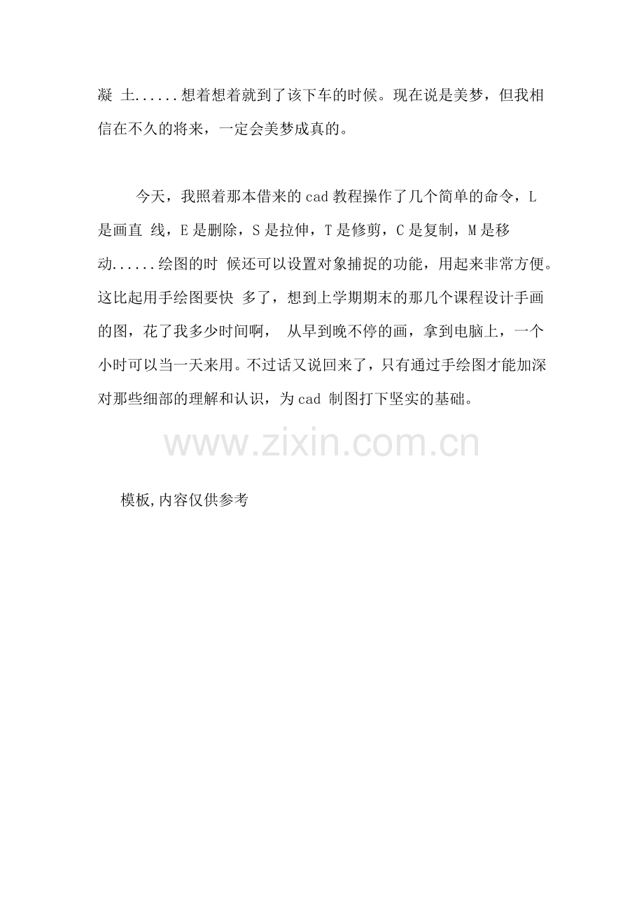 土木工程设计院实习生实习日记范文.doc_第3页