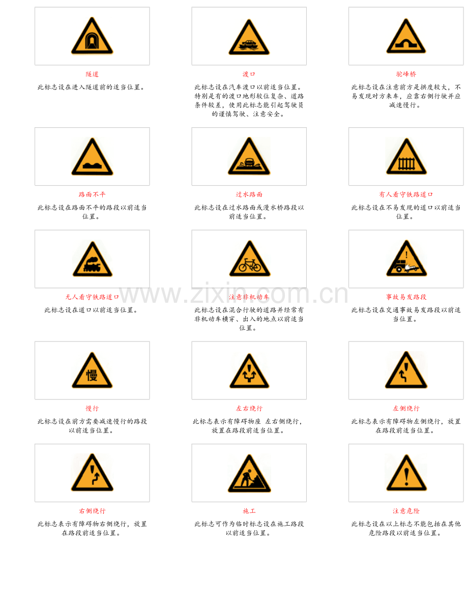 图解交通标识的含义.doc_第3页