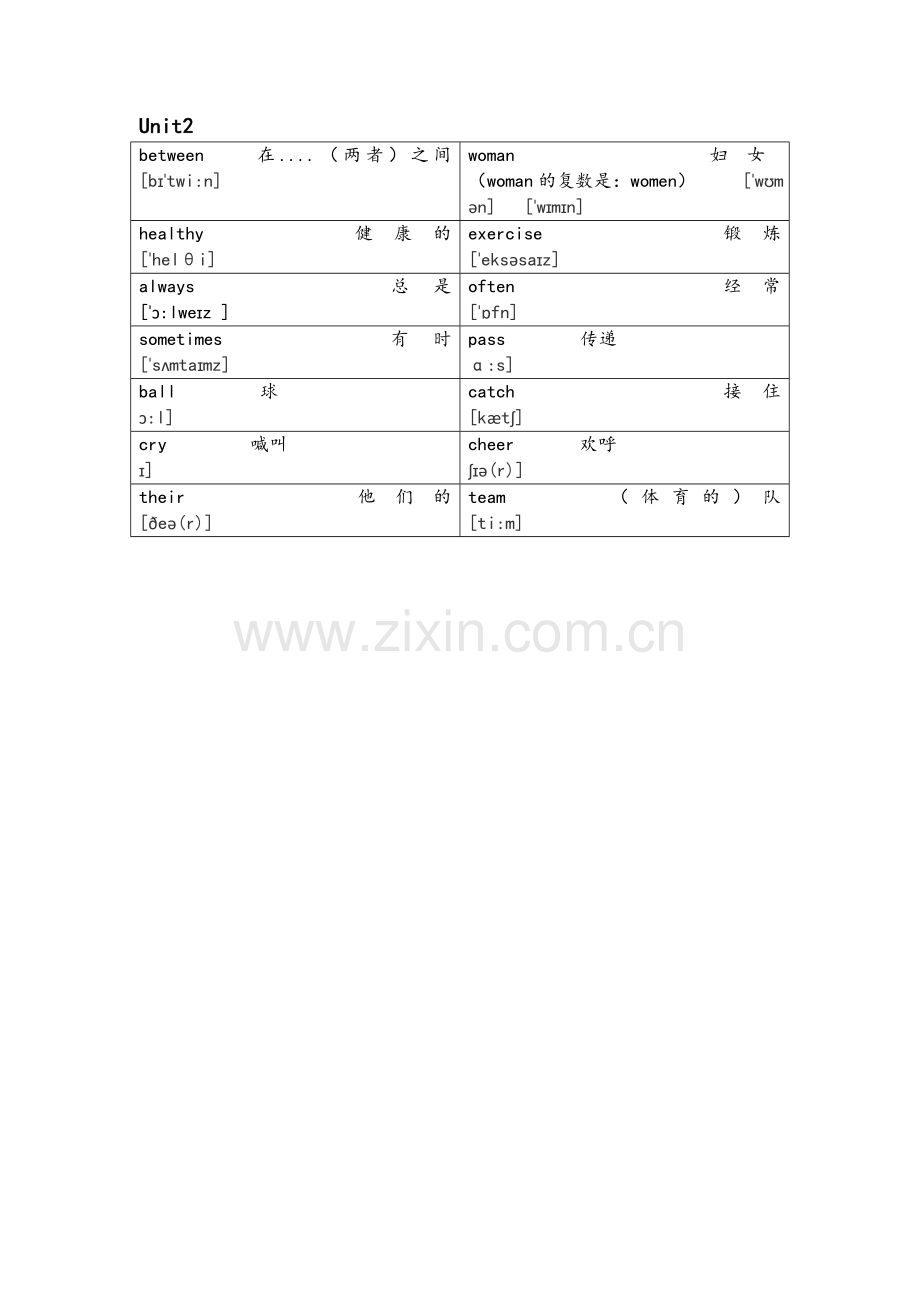 闽教版六年级上册单词总结【带音标】.doc_第2页