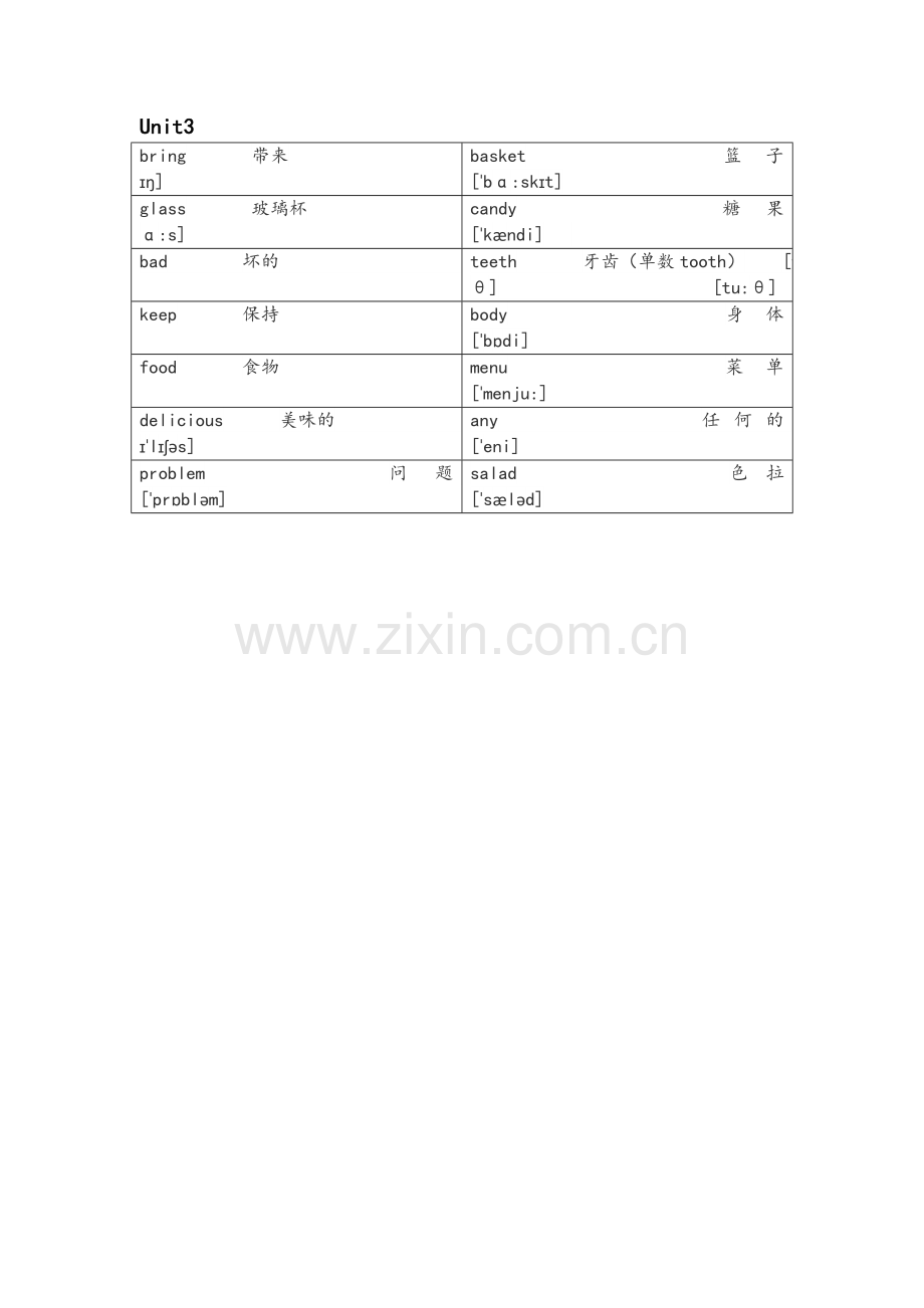 闽教版六年级上册单词总结【带音标】.doc_第3页