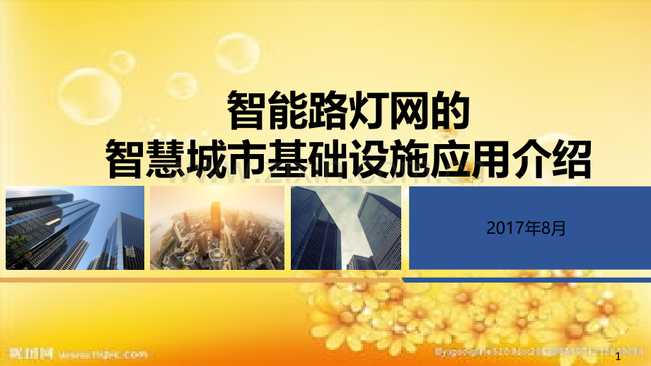 智能路灯网的智慧城市基础设施应用介绍.ppt_第1页