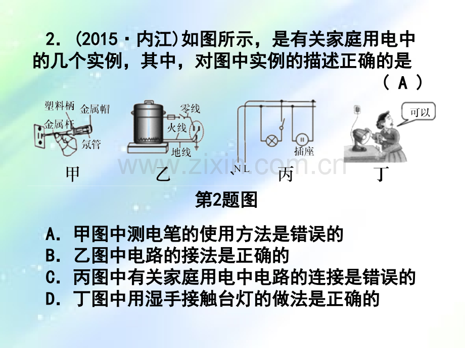 课后练习25-家庭电路.ppt_第2页