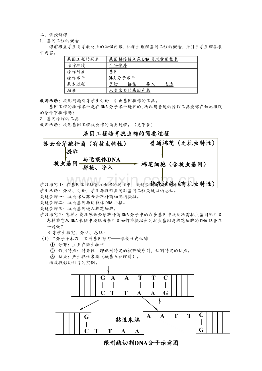 高中生物选修3全套教案.doc_第2页