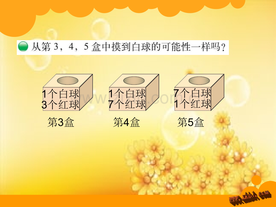 北师大版四年级数学上册摸球游戏.ppt_第3页