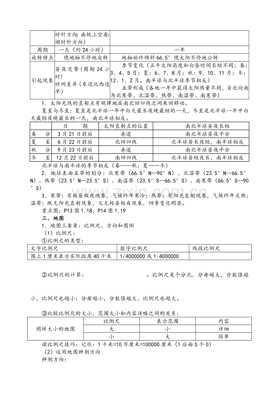 新人教版七年级地理上册复习知识点.doc_第2页