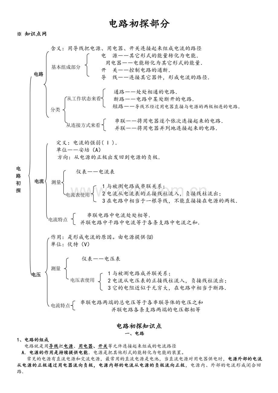 电路初探复习教案.doc_第1页