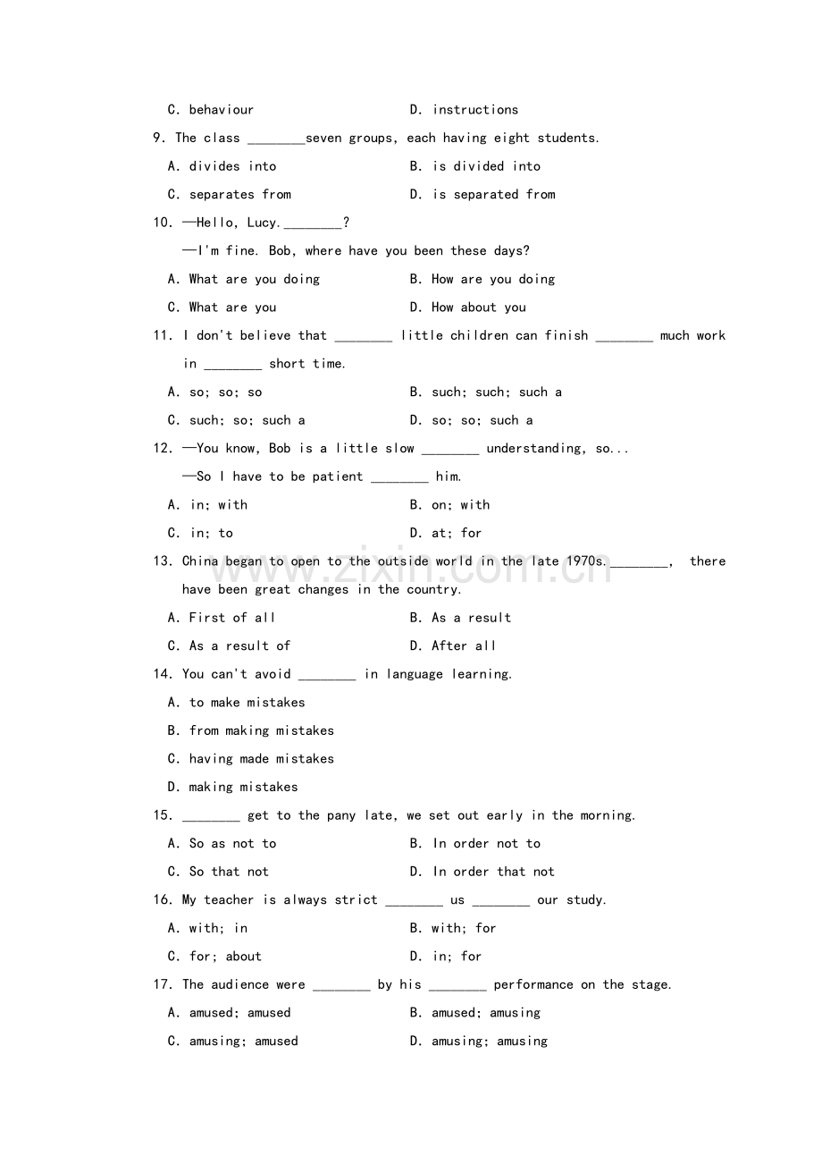 高一英语寒假作业一.doc_第2页