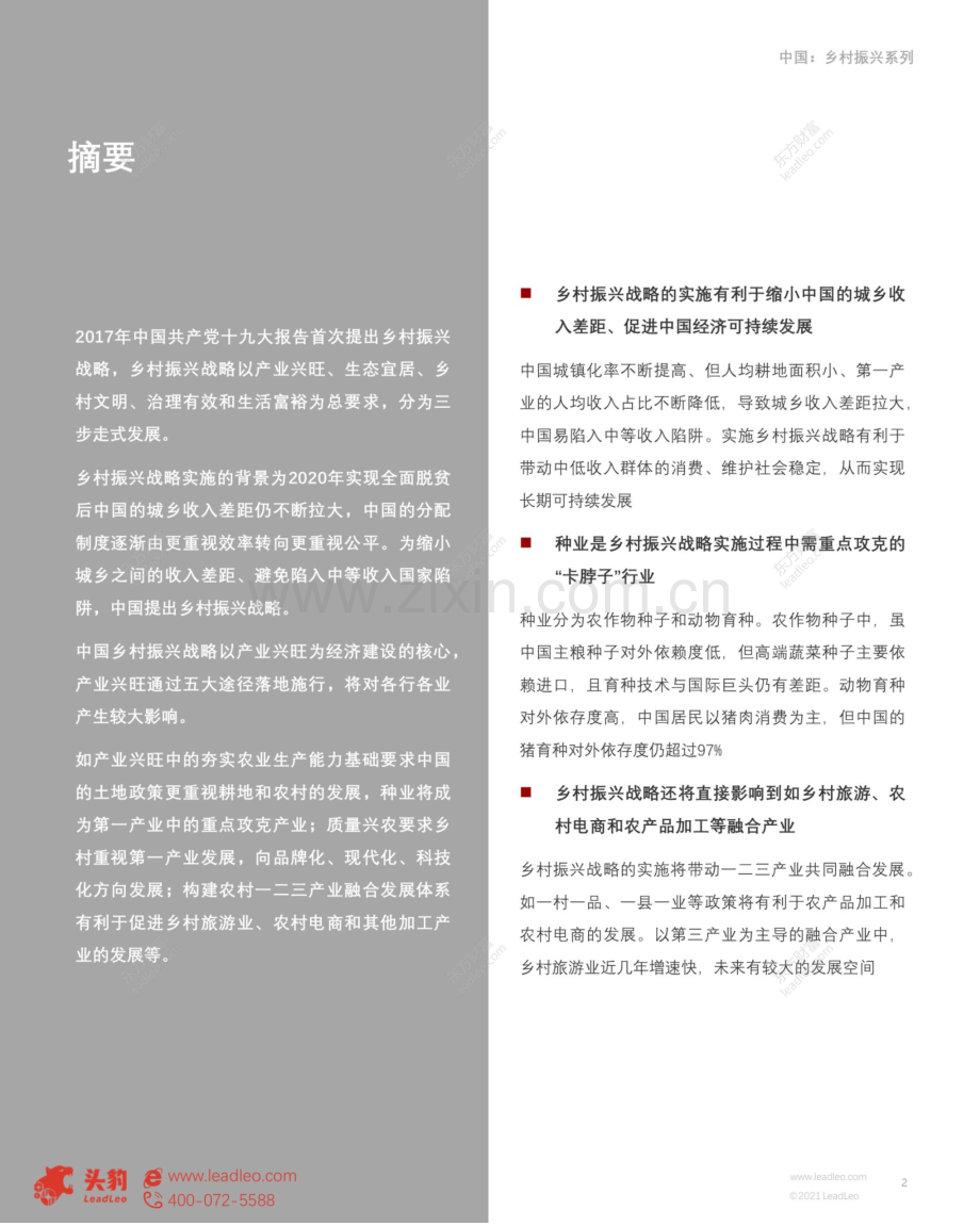 2021年乡村振兴政策解读及行业发展机遇分析.pdf_第2页