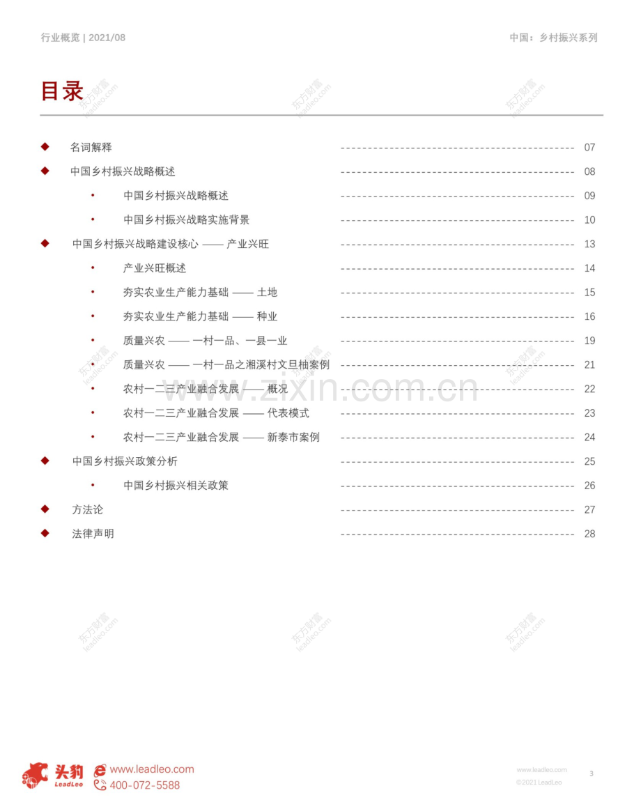 2021年乡村振兴政策解读及行业发展机遇分析.pdf_第3页