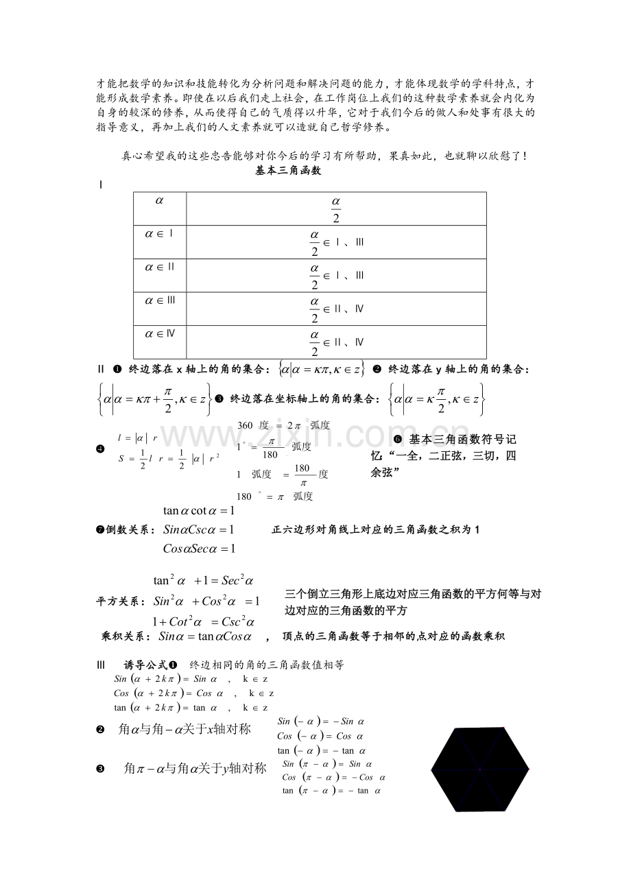 高一数学必修四(公式总结).doc_第2页