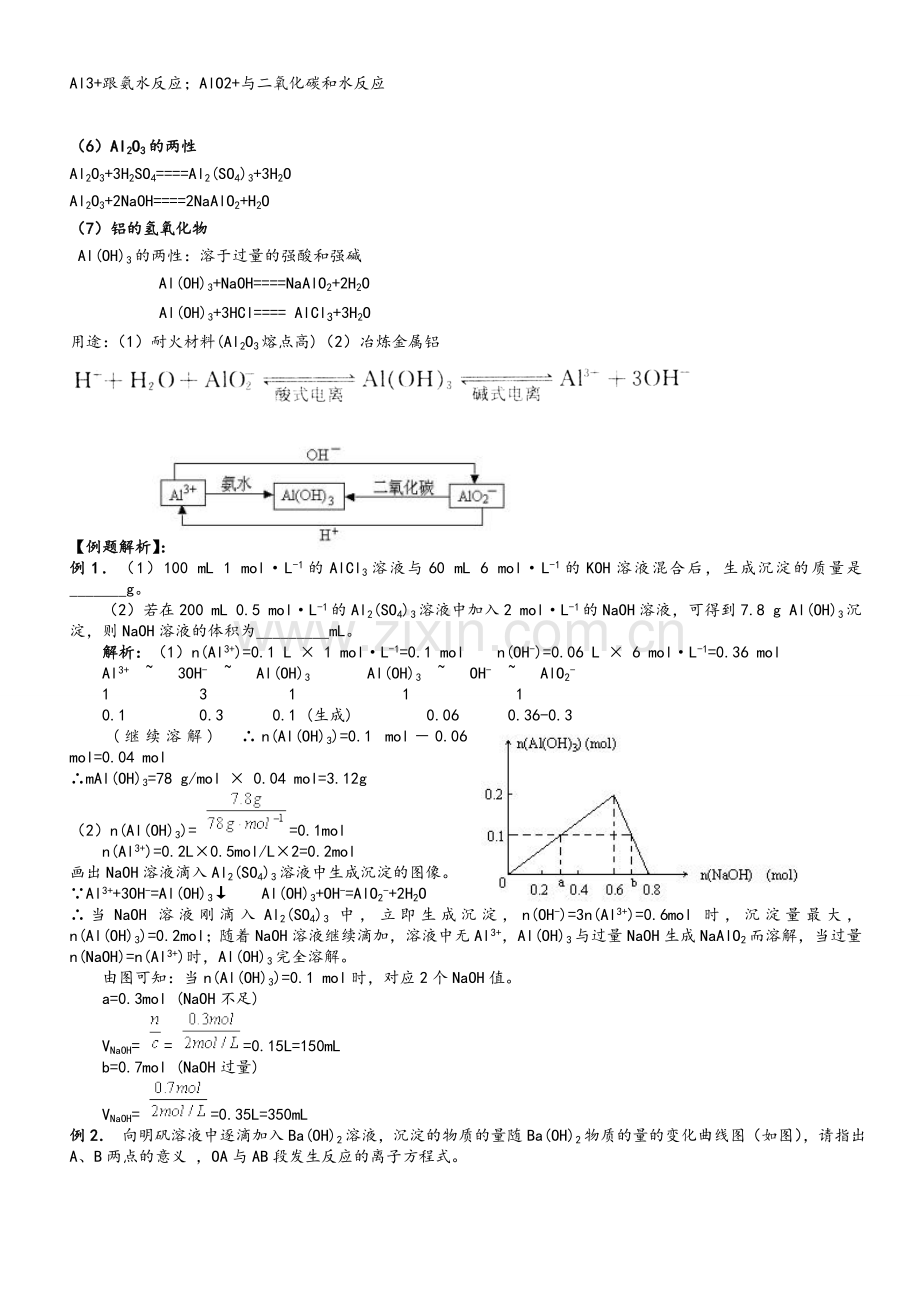 苏教版-高中化学必修一-铝铁铜知识点总结整理.doc_第2页