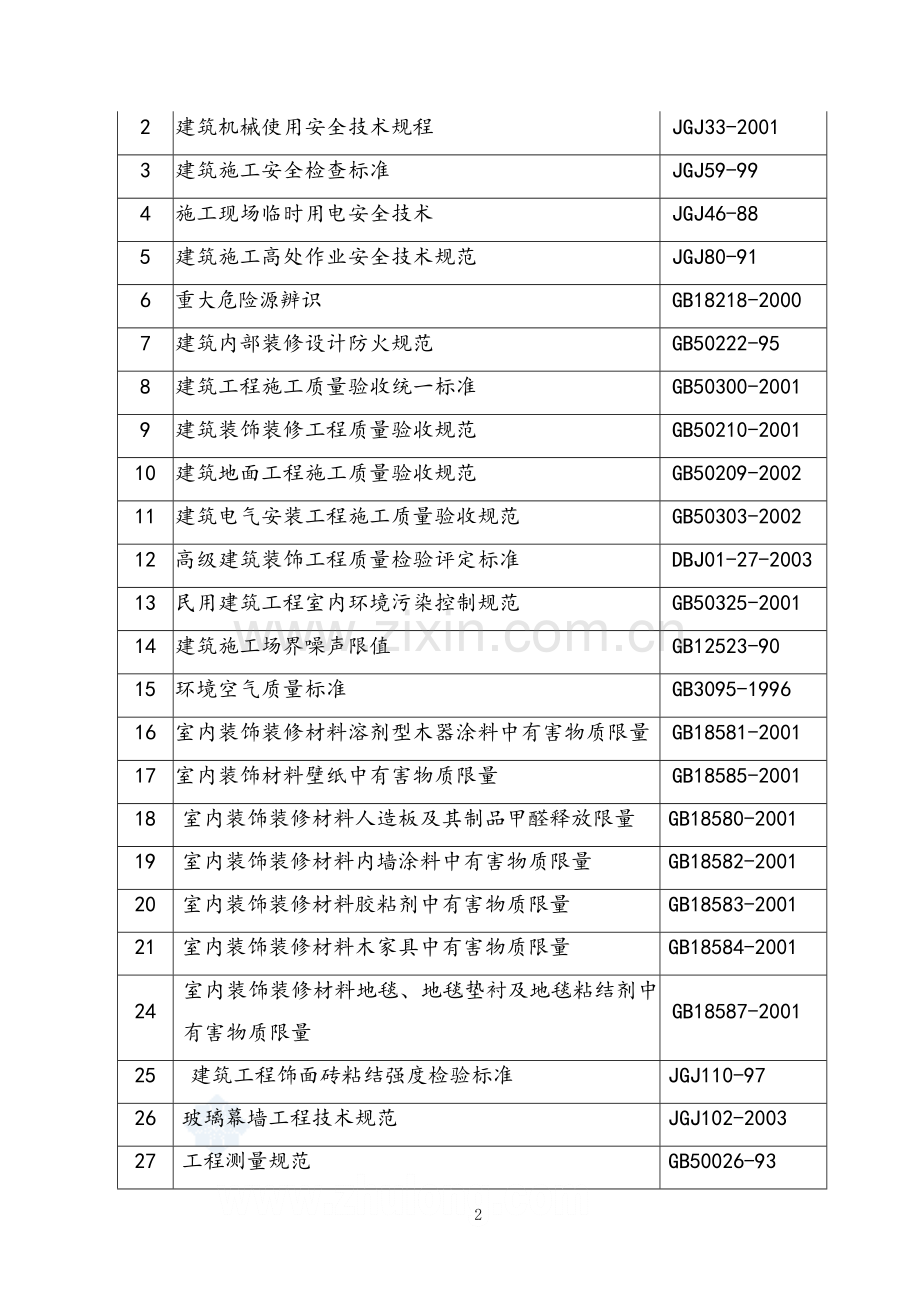 办公楼室内精装修工程施工组织设计.doc_第2页