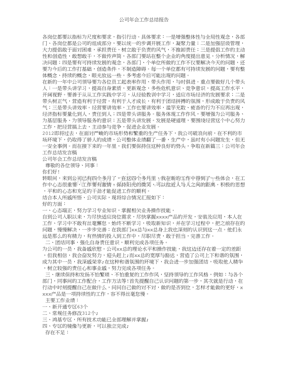 公司年会工作总结报告.doc_第3页