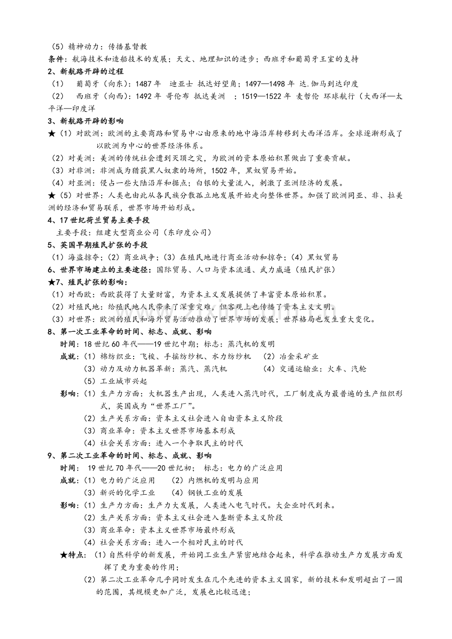 高一历史必修二复习提纲.doc_第3页