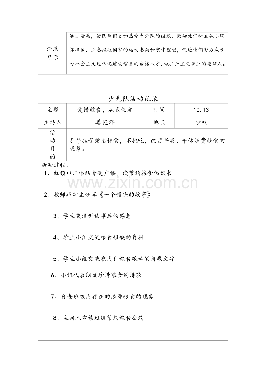 社区少先队活动记录.doc_第3页