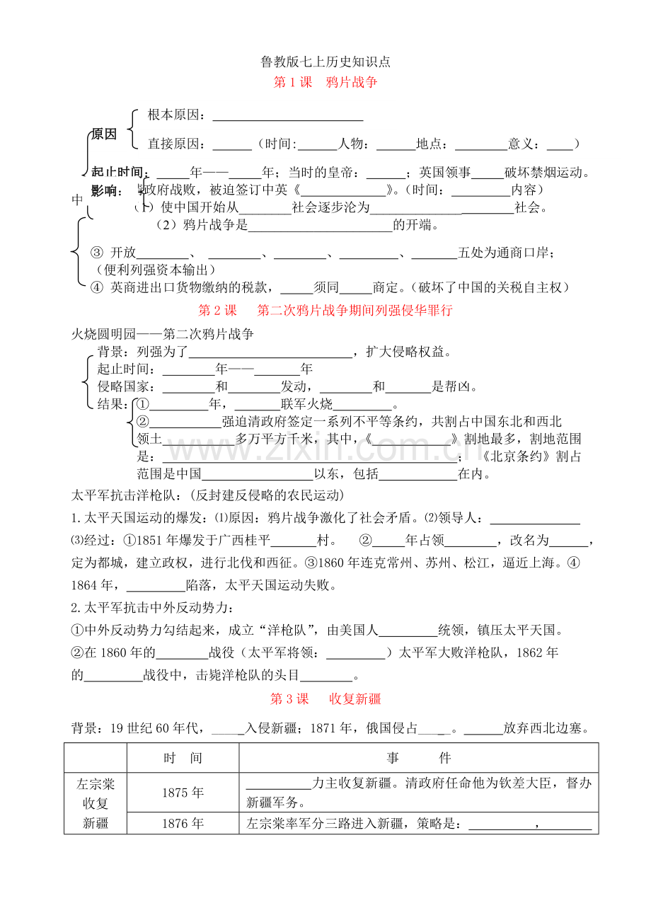 鲁教版七上历史知识点.doc_第1页