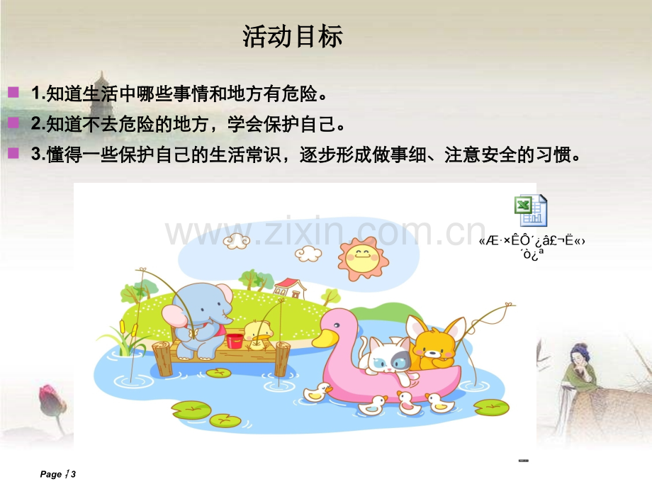 幼儿中班健康课身边的危险教案.ppt_第3页