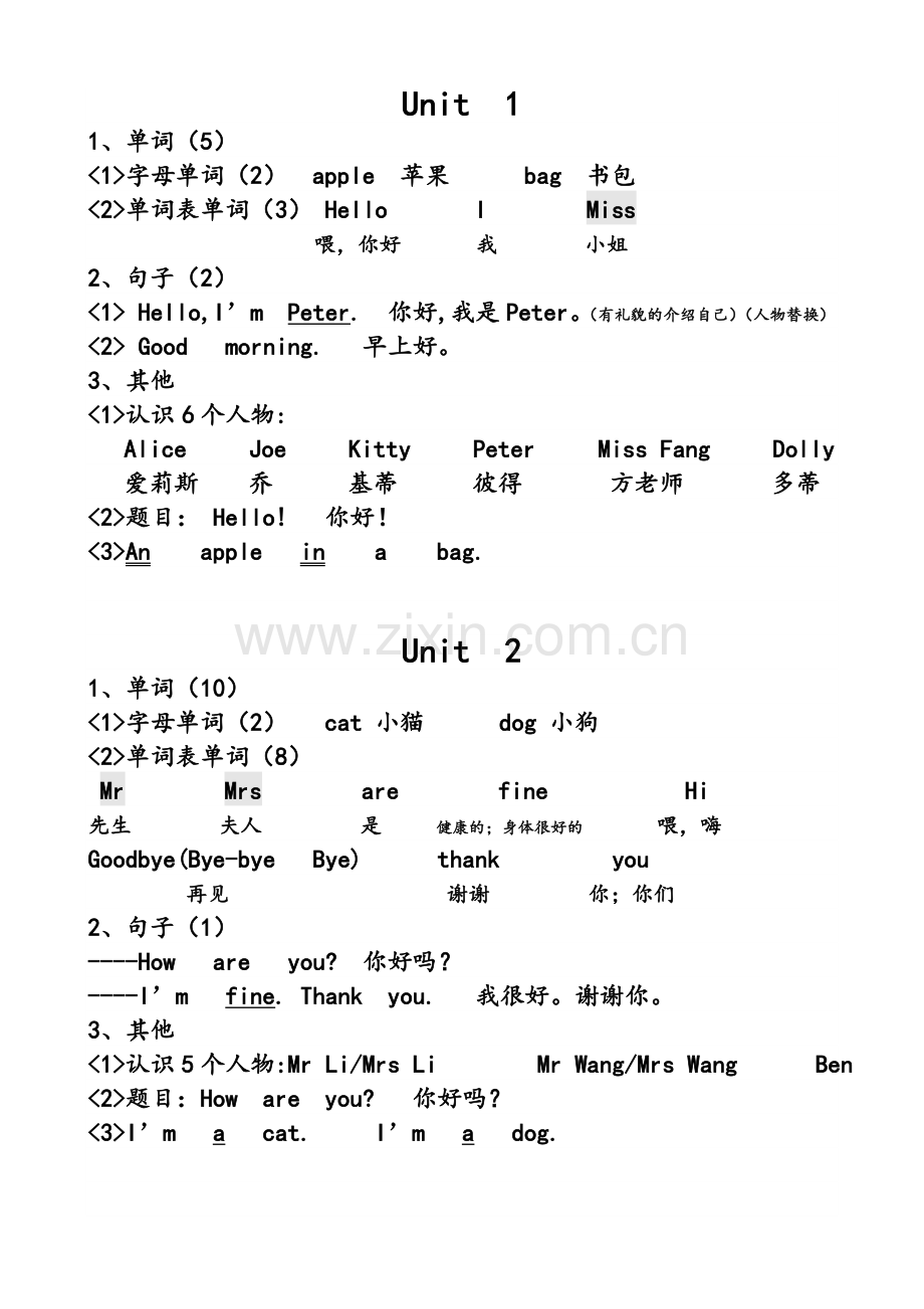 牛津英语三年级上册全册重点归纳.doc_第1页