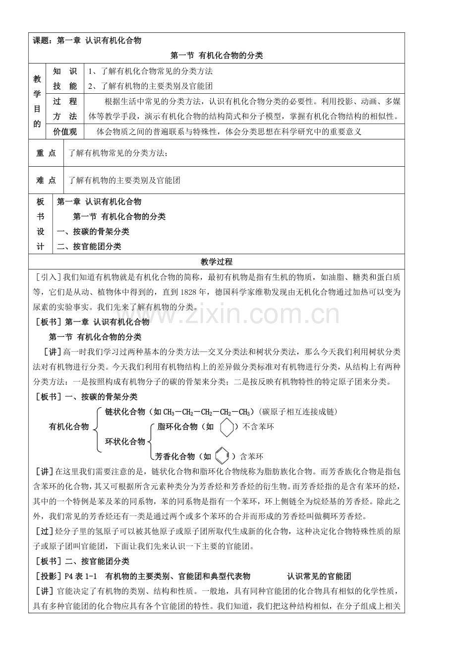 高中化学选修5教案.doc_第1页