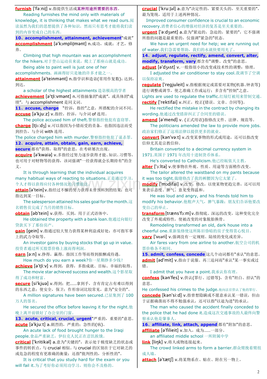 高频考博英语词汇打印版(带音标).doc_第2页