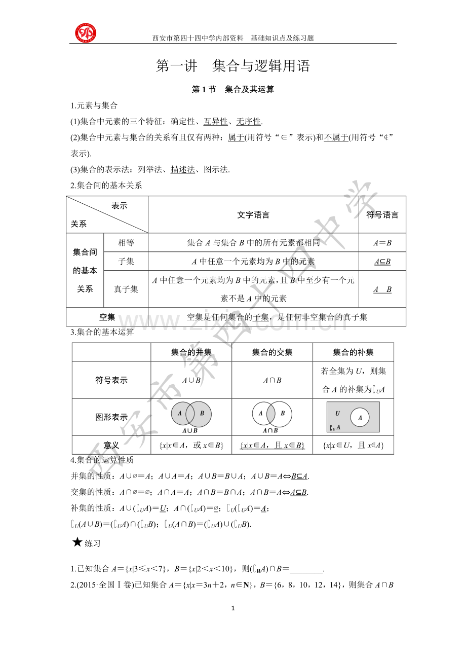 高中数学基础知识与练习题.doc_第1页