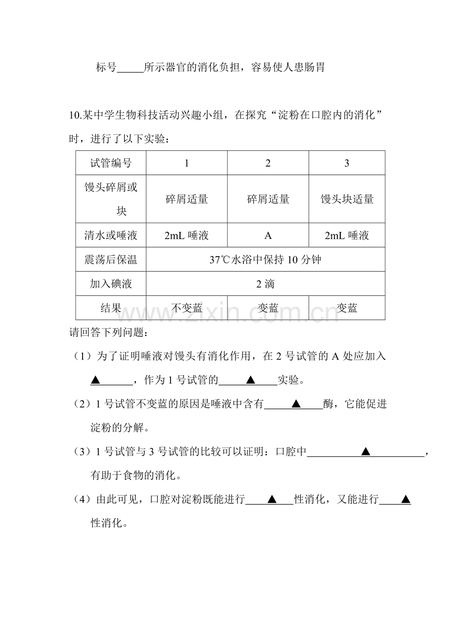 消化和吸收同步练习.doc_第3页