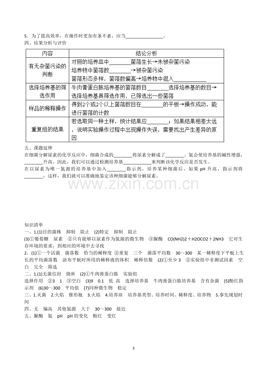 土壤中分解尿素细菌的分离与计数知识清单.doc_第3页