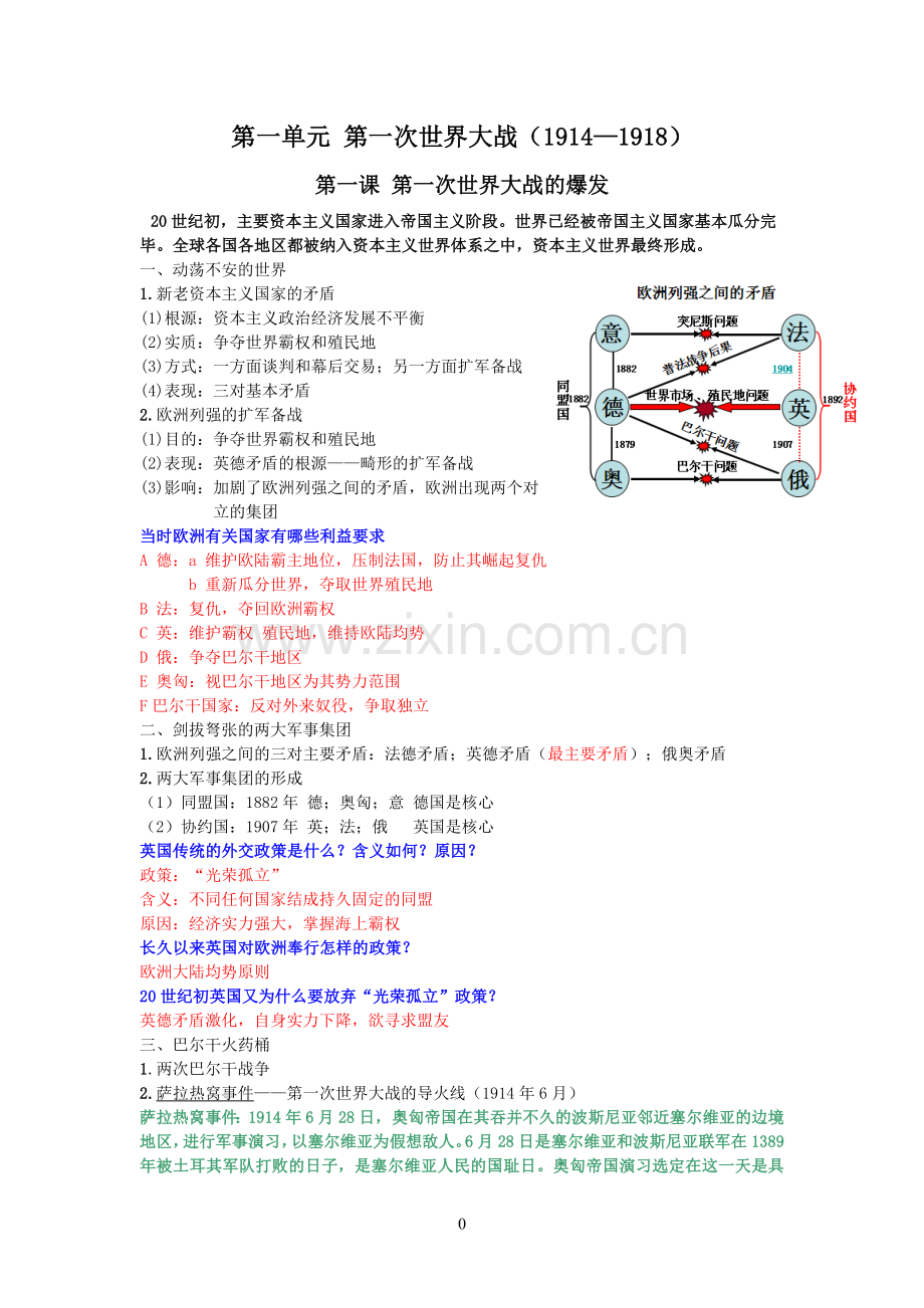 历史选修三20世纪的战争与和平笔记.doc_第2页