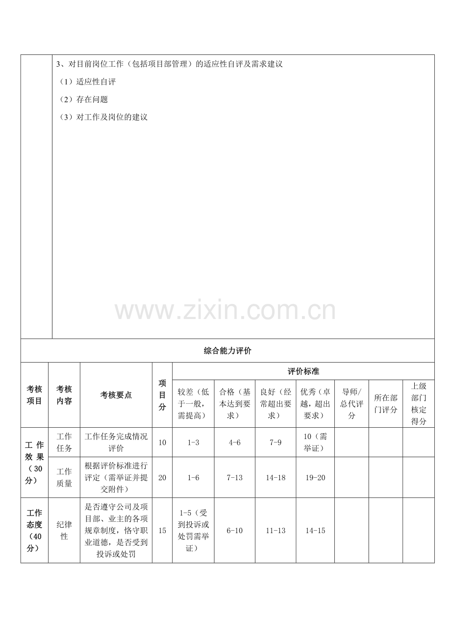 员工试用期考核表(..doc_第3页