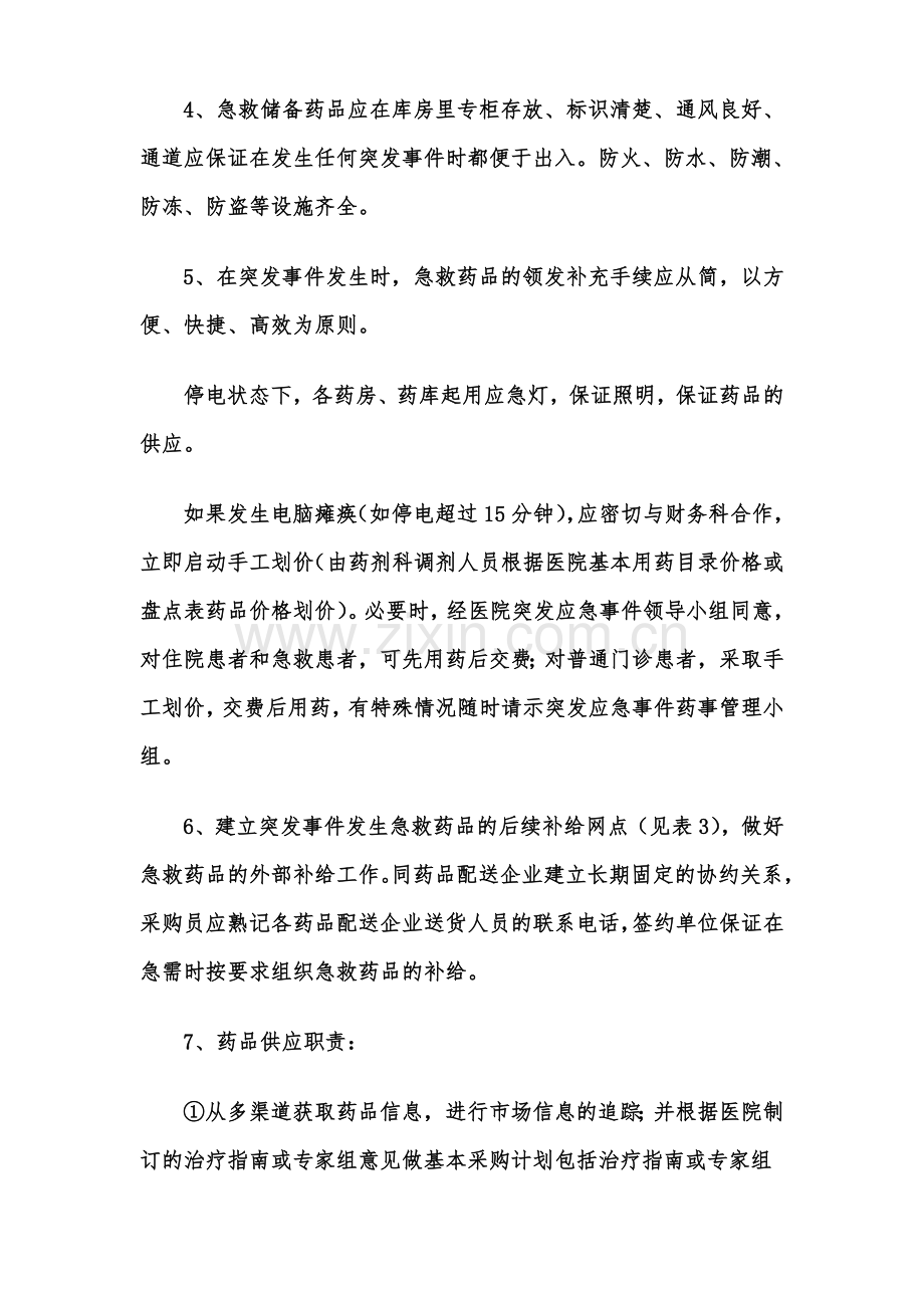 突发事件的药事应急管理预案、措施、组织--药剂科.doc_第2页