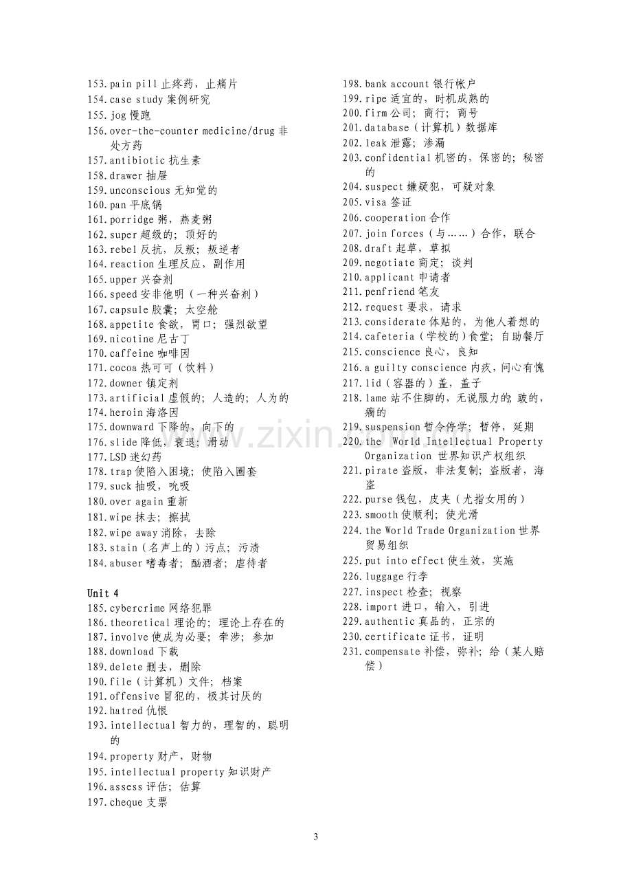 牛津高中英语模块十单词表.doc_第3页