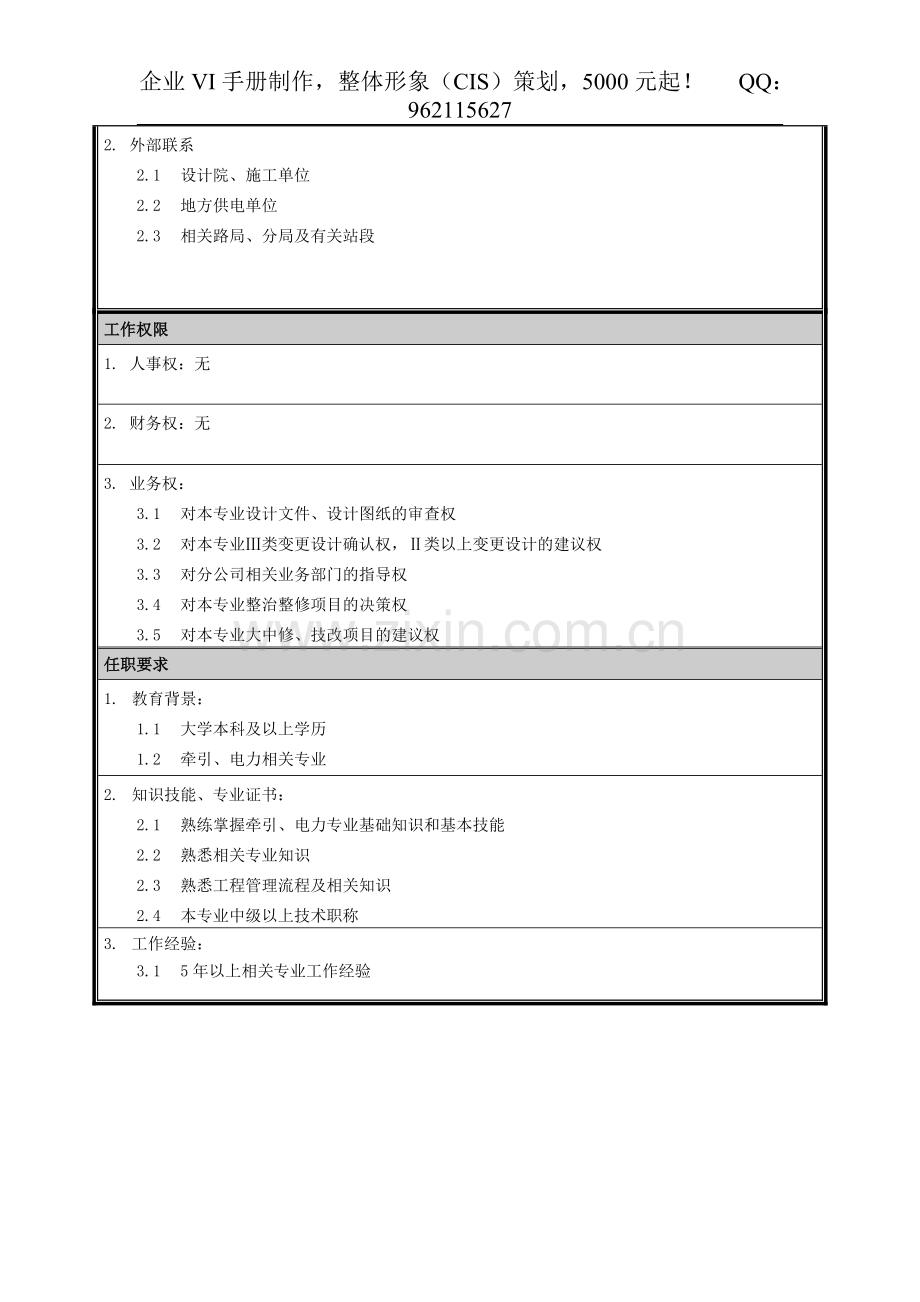 06岗位说明书-牵引电力工程师.doc_第2页