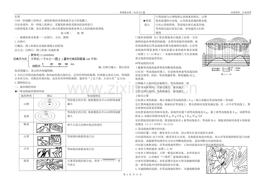 高中地理必修一(鲁教版)知识点汇编.doc_第2页