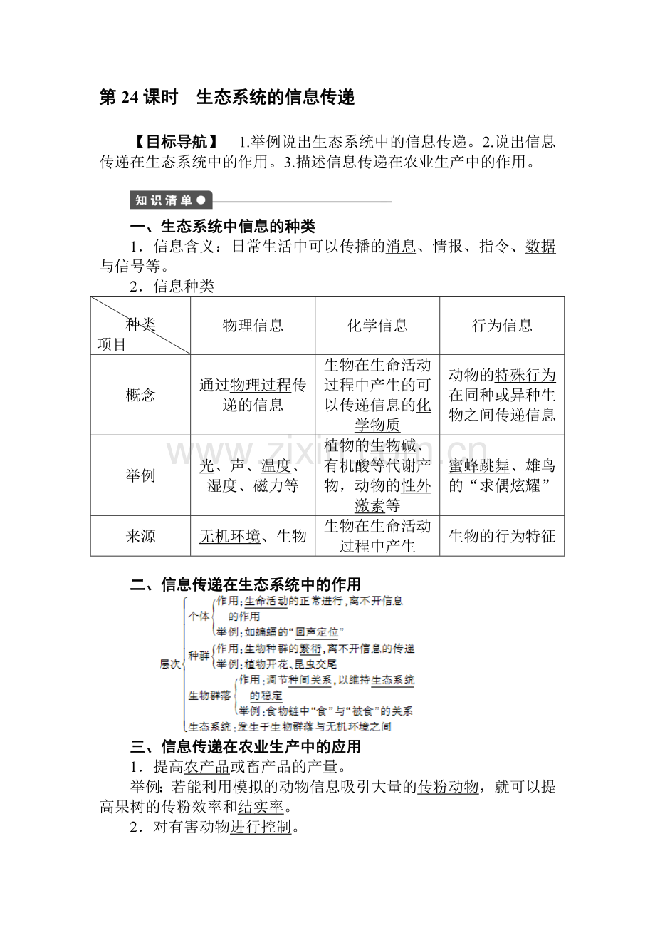 2016-2017学年高二生物上册课时综合检测题13.doc_第1页