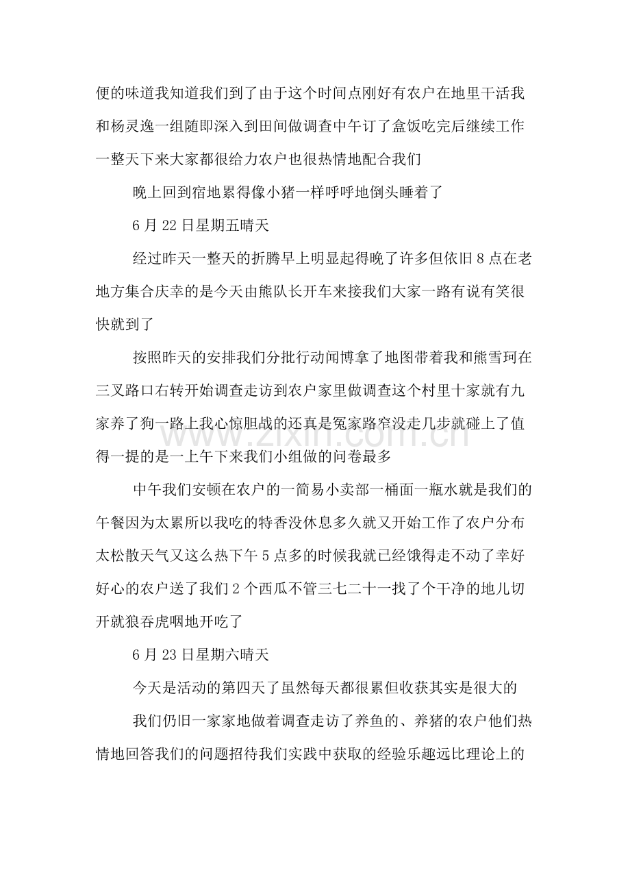 暑期三下乡社会实践活动随笔日志.doc_第2页