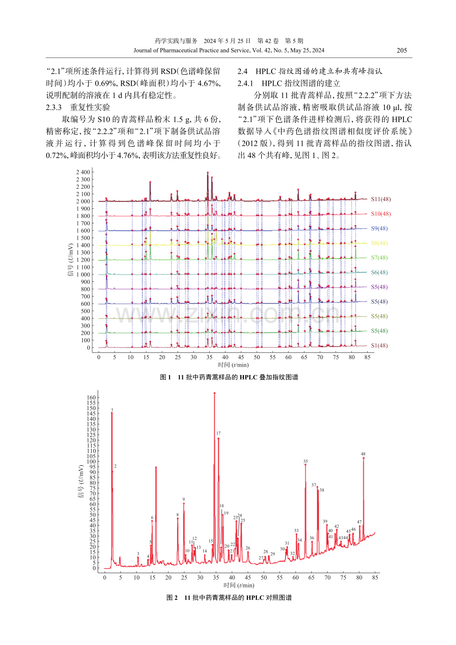 中药青蒿抗氧化活性的谱效关系研究 (1).pdf_第3页