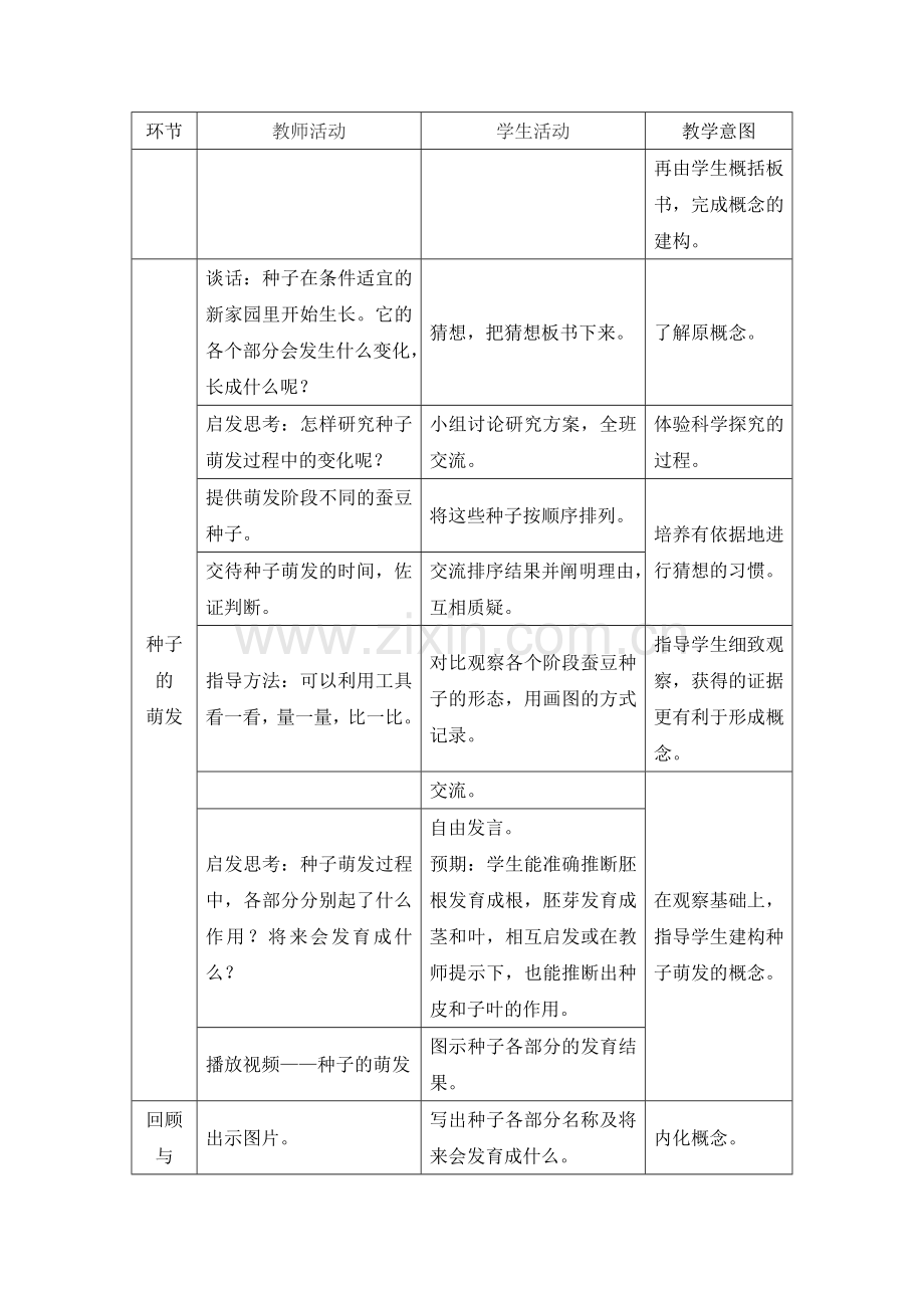 小学科学《种子的萌发》教学设计.doc_第3页