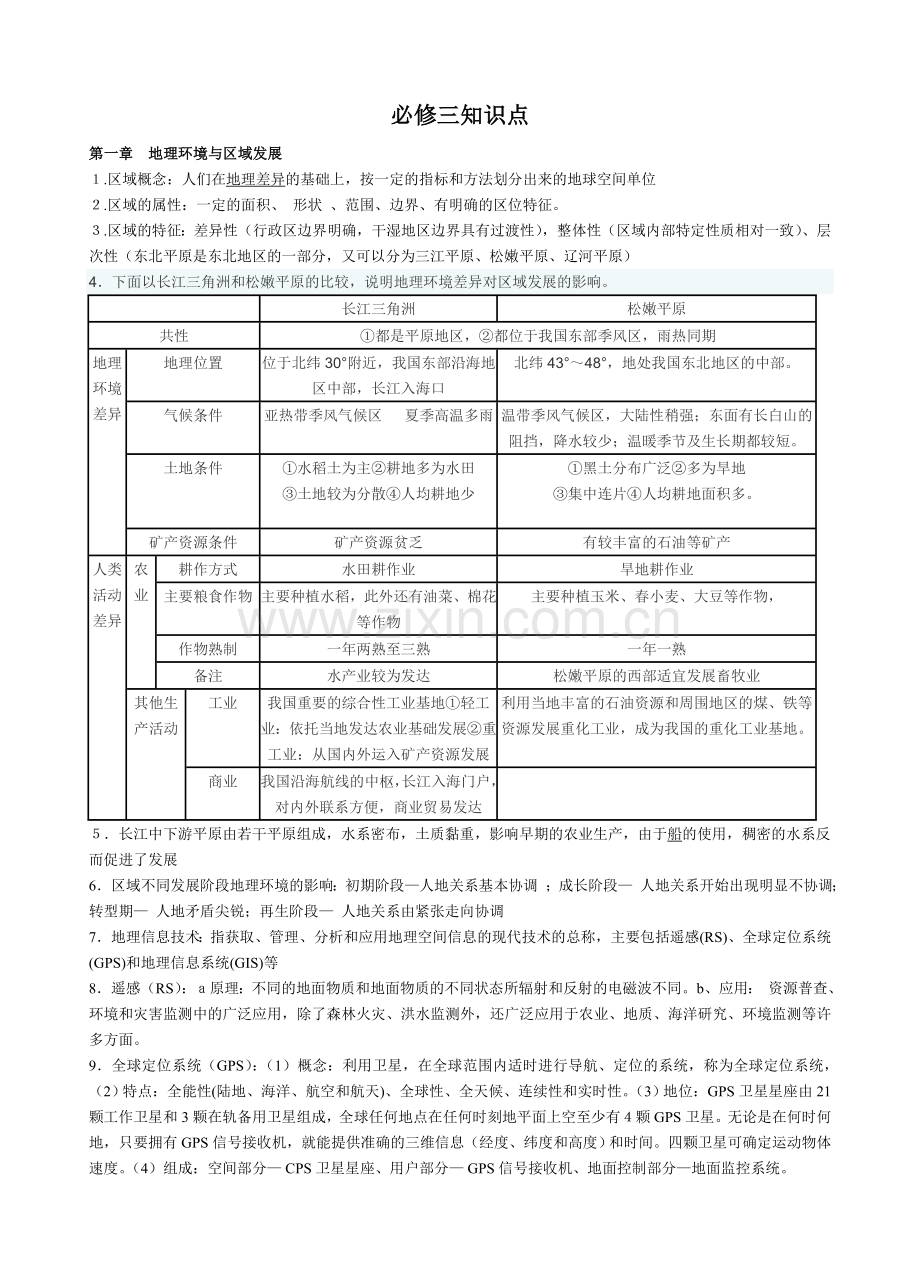 地理必修三知识点总结.doc_第1页