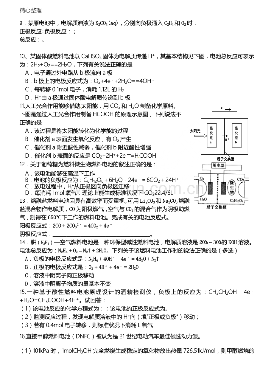 燃料电池习题.doc_第2页