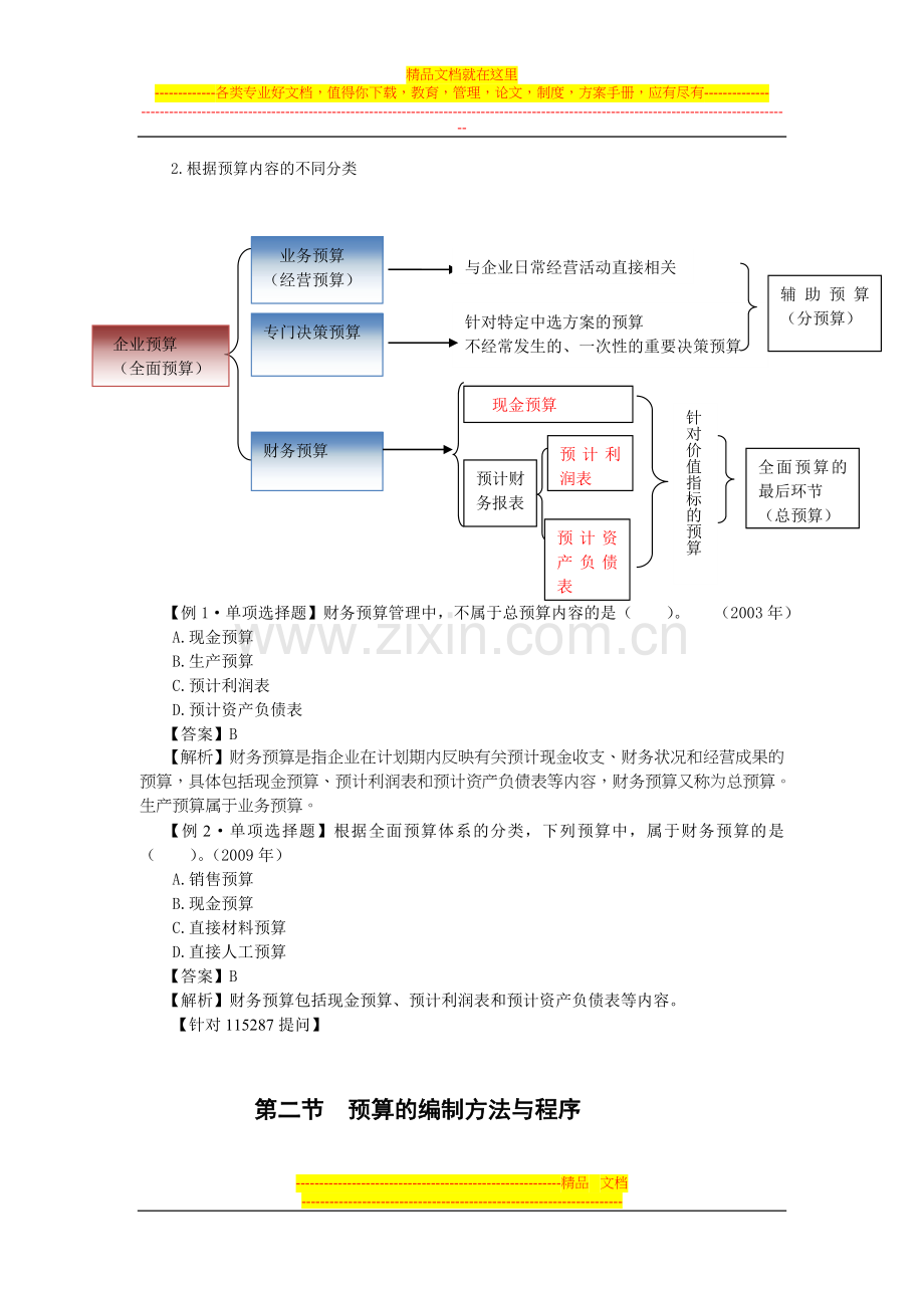 财务管理(第二章-预算管理).doc_第2页