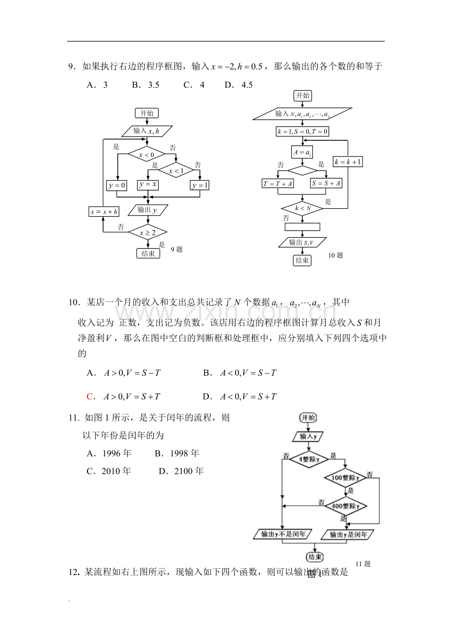 算法初步练习题附详细与答案.doc_第3页