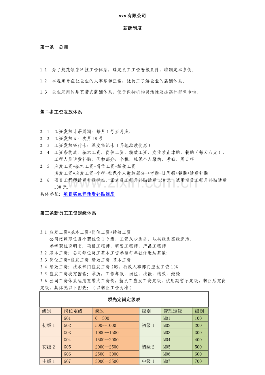 IT公司人事薪酬制度.doc_第1页