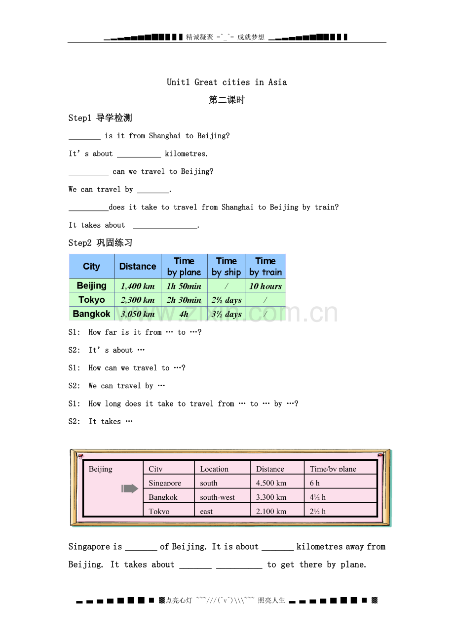 牛津上海版六下《Unit1GreatcitiesinAsia》word教案.doc_第2页