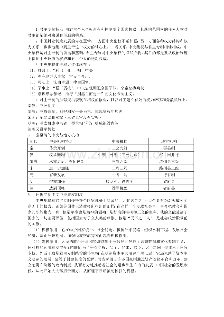 高中历史必修一知识点岳麓版.doc_第2页