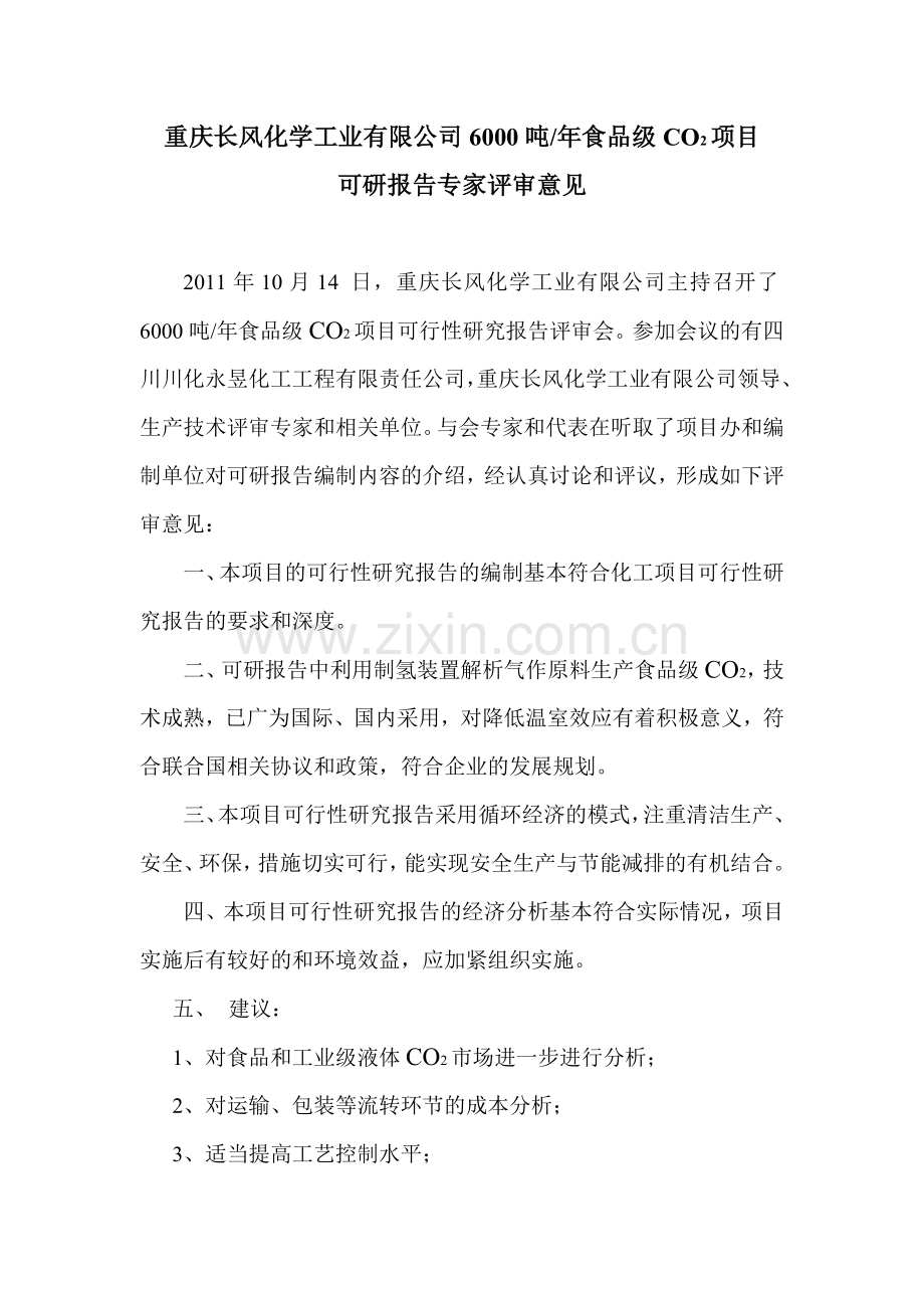 可研报告专家评审意见.doc_第1页