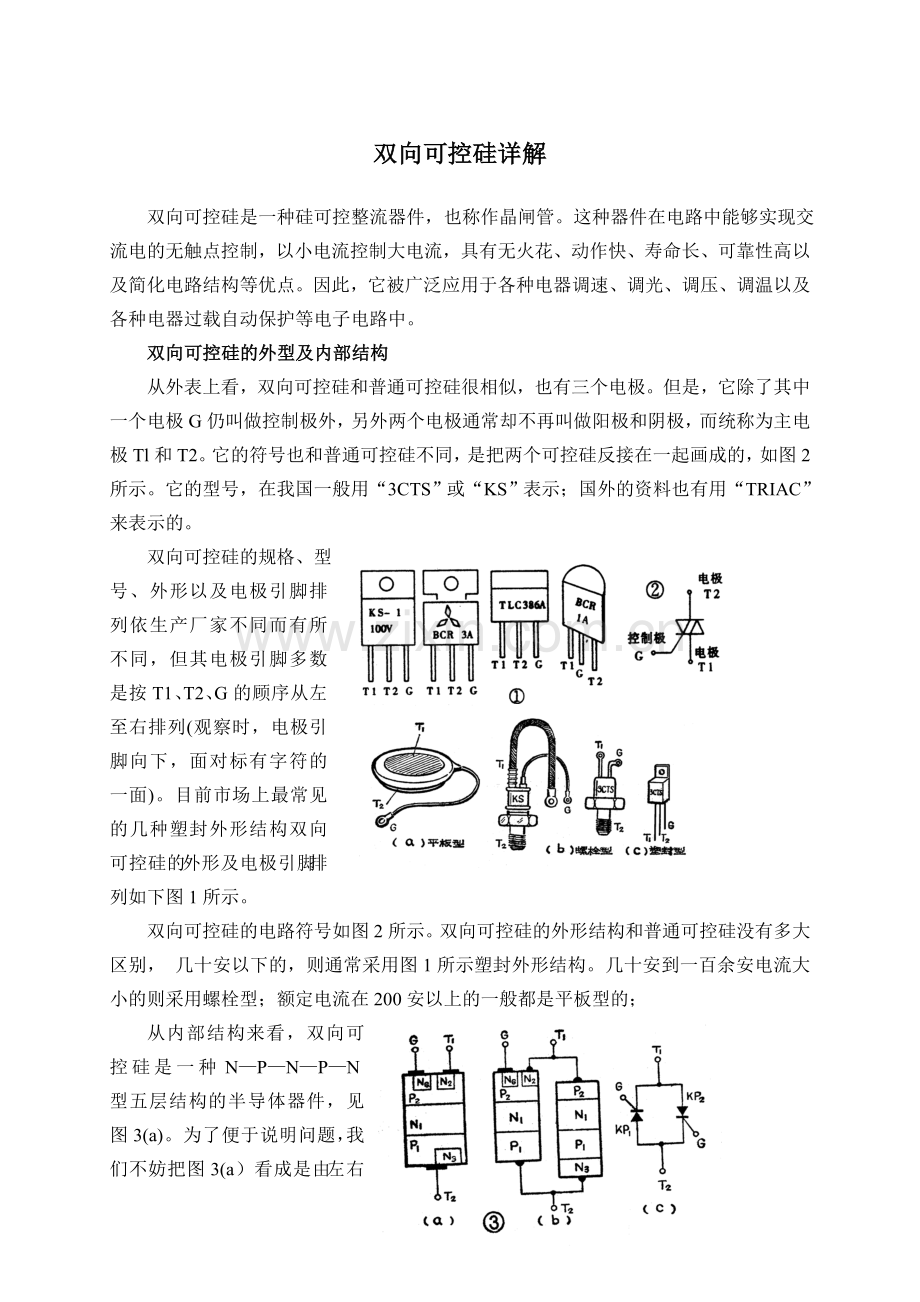 双向可控硅详解.doc_第1页